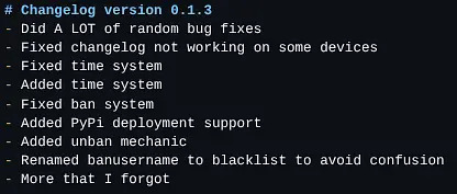 Blacklist command