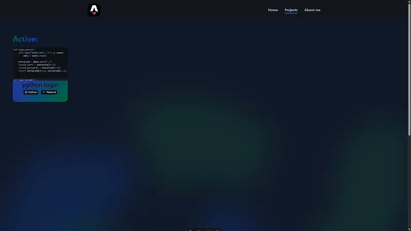 Fixed background and project list page